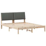 Letto matrimoniale | Letto per adulti | Struttura del letto Marrone 150 x 200 cm Pino massello