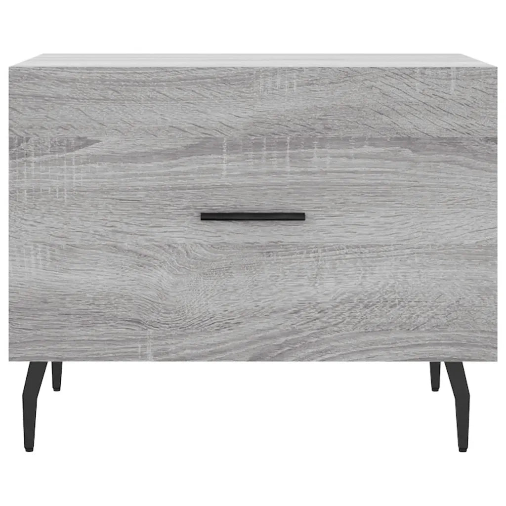 2 pz Tavolini salotto | Tavolino da caff¨¨ | Tavolino da Soggiorno Grigio Sonoma 50x50x40cm Legno Multistrato
