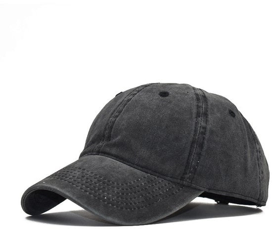 Baseballpet unisex esterno per adulti, cappello regolabile per uomo e donna, sportivo, cool e moderno - nero