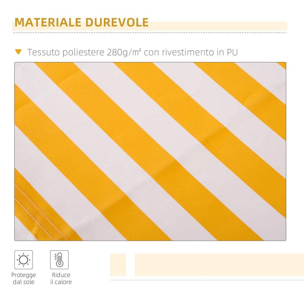 Tenda da esterno r¨¦tractable ¨C zephmum ¨C arancione 295x245 cm
