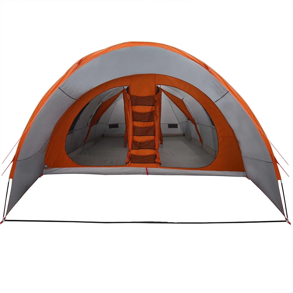 Tenda Tunnel per 8 Persone con tetto Grigio e arancione 42004004