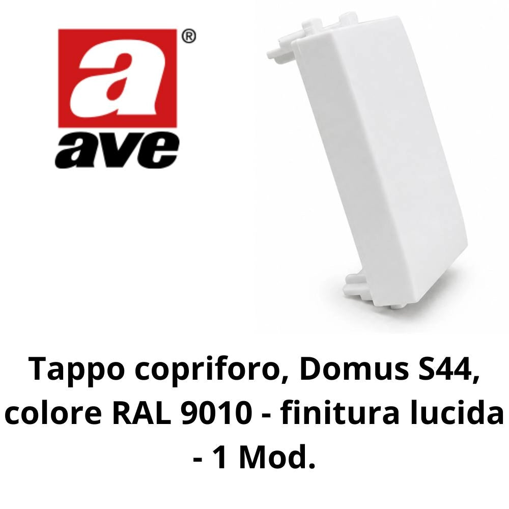 Tappo copriforo ave 441013 per placche domus s44