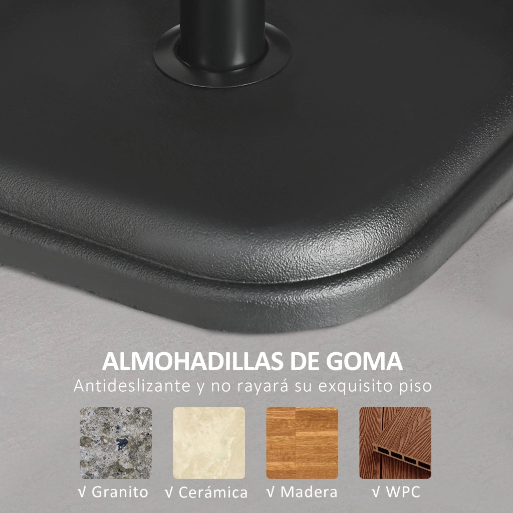 Base per Ombrellone da Giardino 11 kg ¨C Zephmum ¨C Grigio 36x36x31 cm