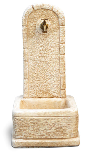 Fontana da Giardino Senza Rubinetto in Cemento Granulato di Marmo Perugia Nocciola