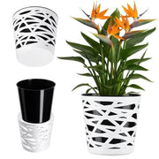 KADAX - Inserto in plastica per vaso di fiori e piante, 15 cm, nero