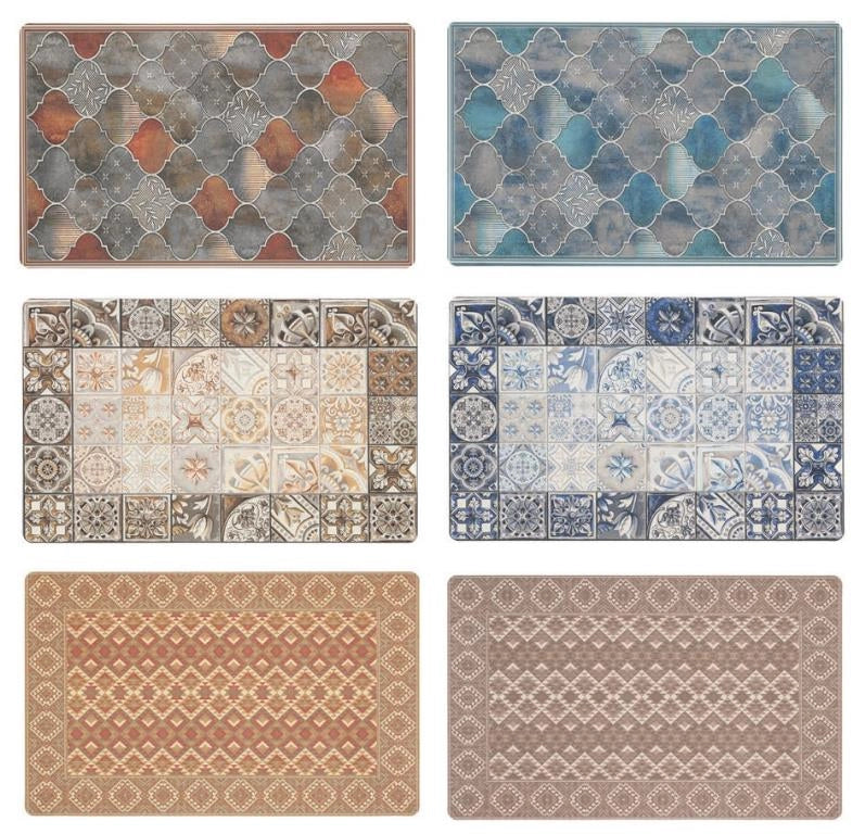 Tappeto Antiscivolo Sky in Pelle Sintetica 50 x 80 cm 2 Decori 3 Colori