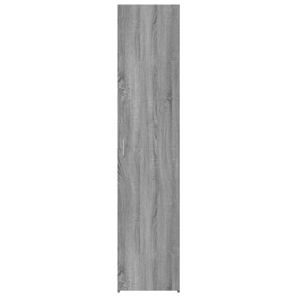 Buffet credenza cassettiera armadio mobile contenitore organizer cucina soggiorno salotto rovere Sonoma alto 40 x 42,5 x 185 cm legno ingegnerizzato grigio 02_0035363