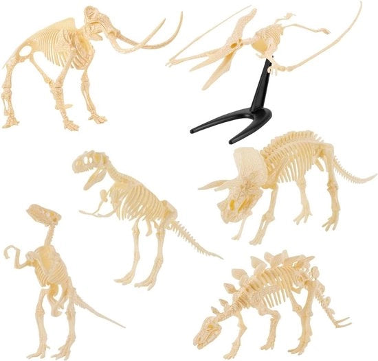 Mini Dinosauri Fossili Modelli Dinosauri Appassionati Collezione - 6 pezzi