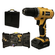 Trade Shop - Trapano Avvitatore A Doppia Batteria Al Litio 24v + 92 Accessori Con Valigia -