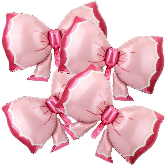 Decorazioni per Feste - Ballooni Striscianti in Alluminio - 89 cm - 4 pezzi - Decorazioni per Festa di Compleanno e Baby Shower - Rosso