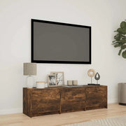 Mobile TV con LED con LED Quercia Affumicata 140 x 34 x 40 cm