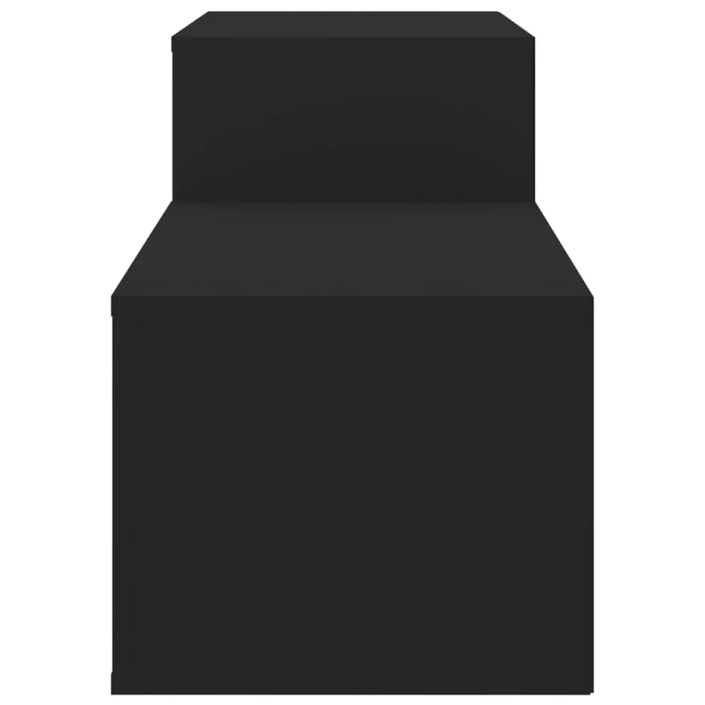 Scarpiera mobile contenitore per scarpe mobile per ingresso/corridoio/soggiorno 150 x 35 x 45 cm legno ingegnerizzato nero 02_0021958