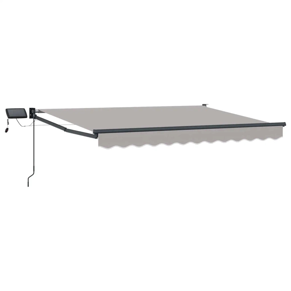 Tenda retrattile manuale con LED 3,5 x 2 m