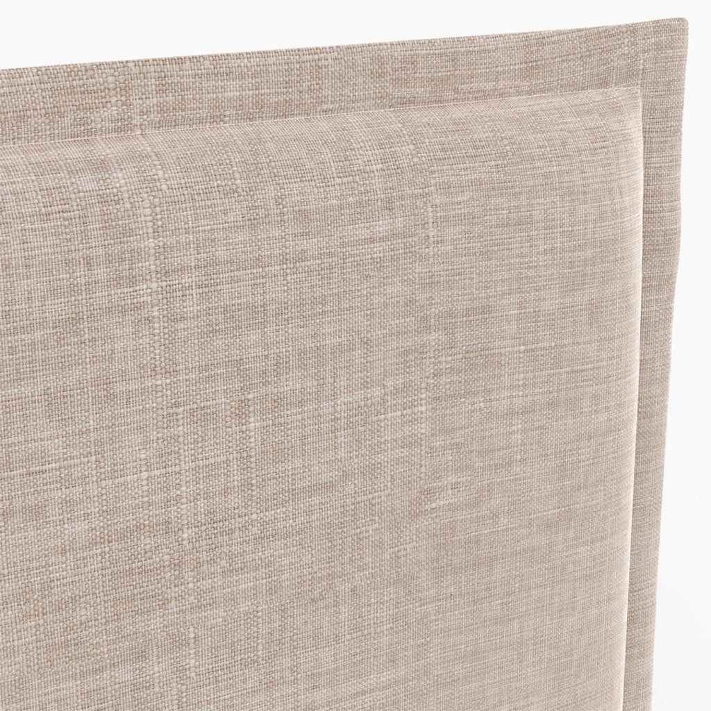 IDMarket - Testiera sospesa ALHYA 160 cm in tessuto di lino beige