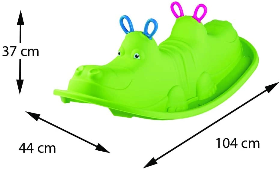 Dondolo bambini 1 anno da giardino interno dondolo per bambini da giardino per uso domestico hippo 3 colori a scelta (ve