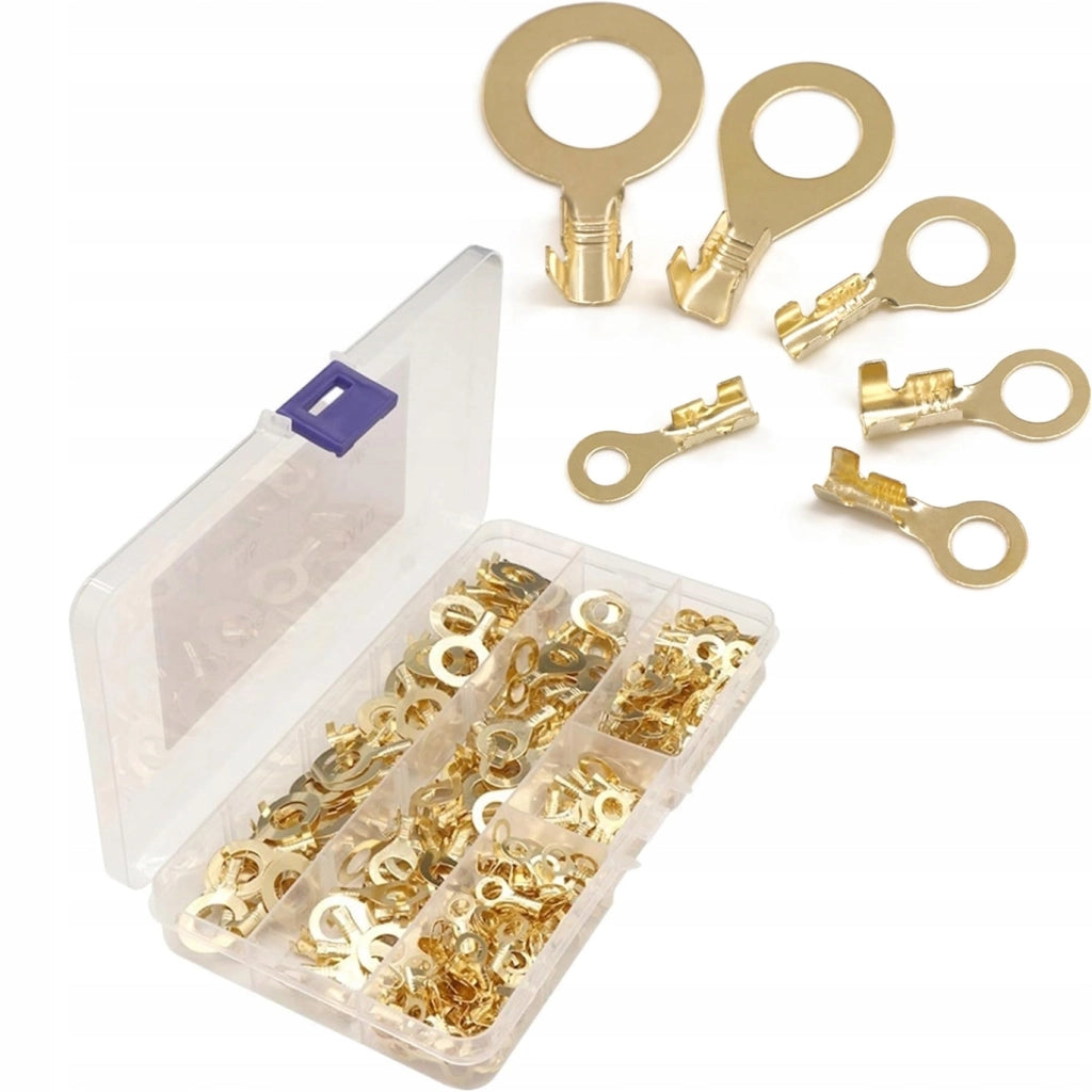 Set di Connettori Oculari M3-M10 150 Pezzi – Ottone di Alta Qualità, Alta Conduttività