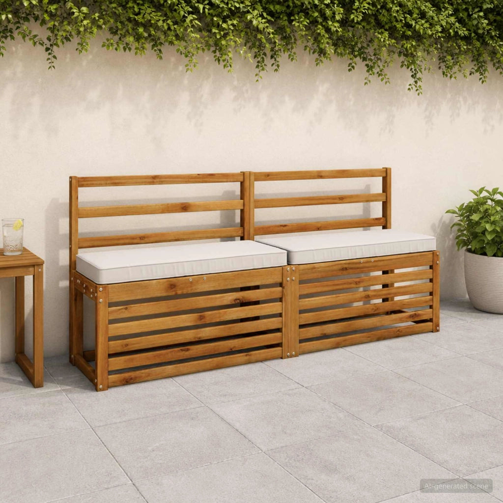 Cuscini per Panchina a 2 Pezzi VUGHT 2 pcs 100% Poliestere 951059