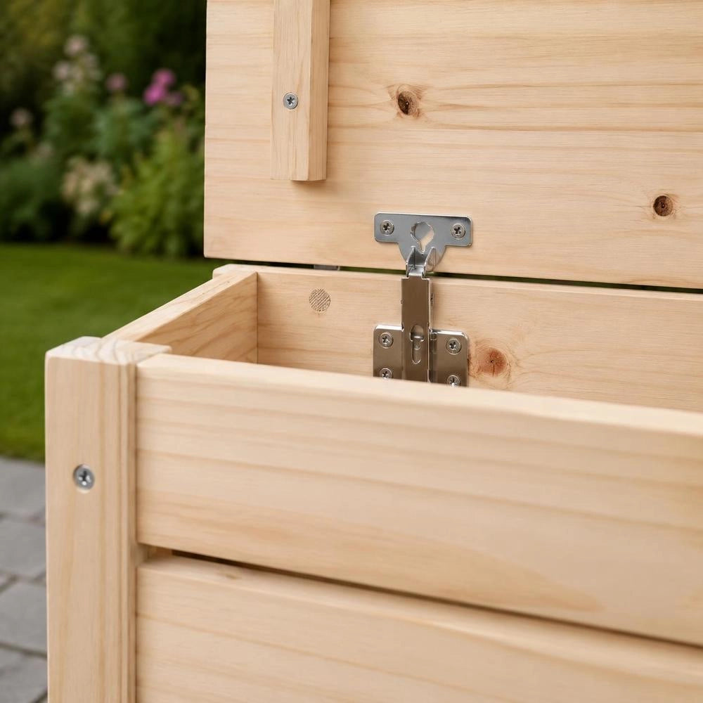 Chest 89x36.5x33 Cm Solid Pine Wood