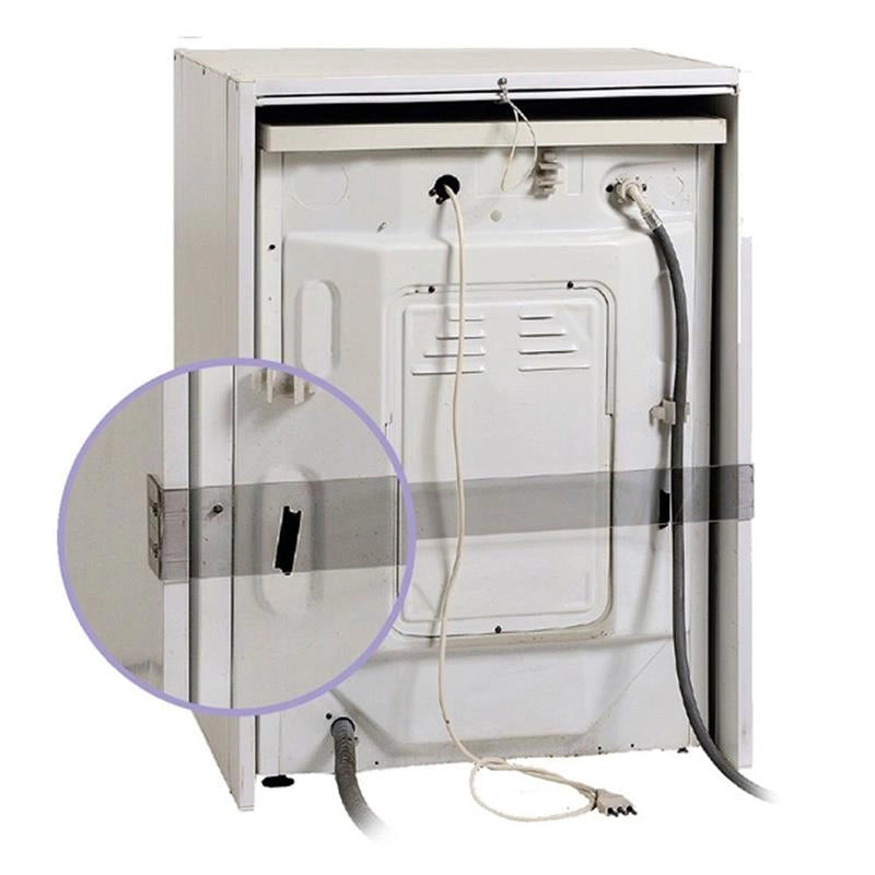 MOBILE COPRILAVATRICE CON SERRANDA SCORREVOLE IN RERSINA  67 X 59 X 91 BIANCO