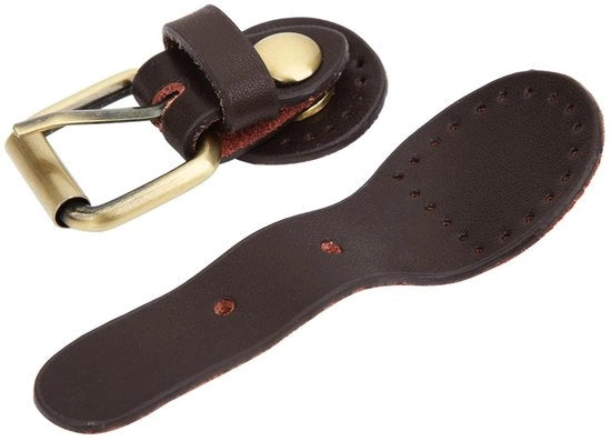 Accessori per Borse - Fermo Cerniera Modulare - Cerniera in Pelle Finta - Acciaio Bronzo - Multifunzionale - Per Borse - Facile da Ricamare - Cerniera per Borse