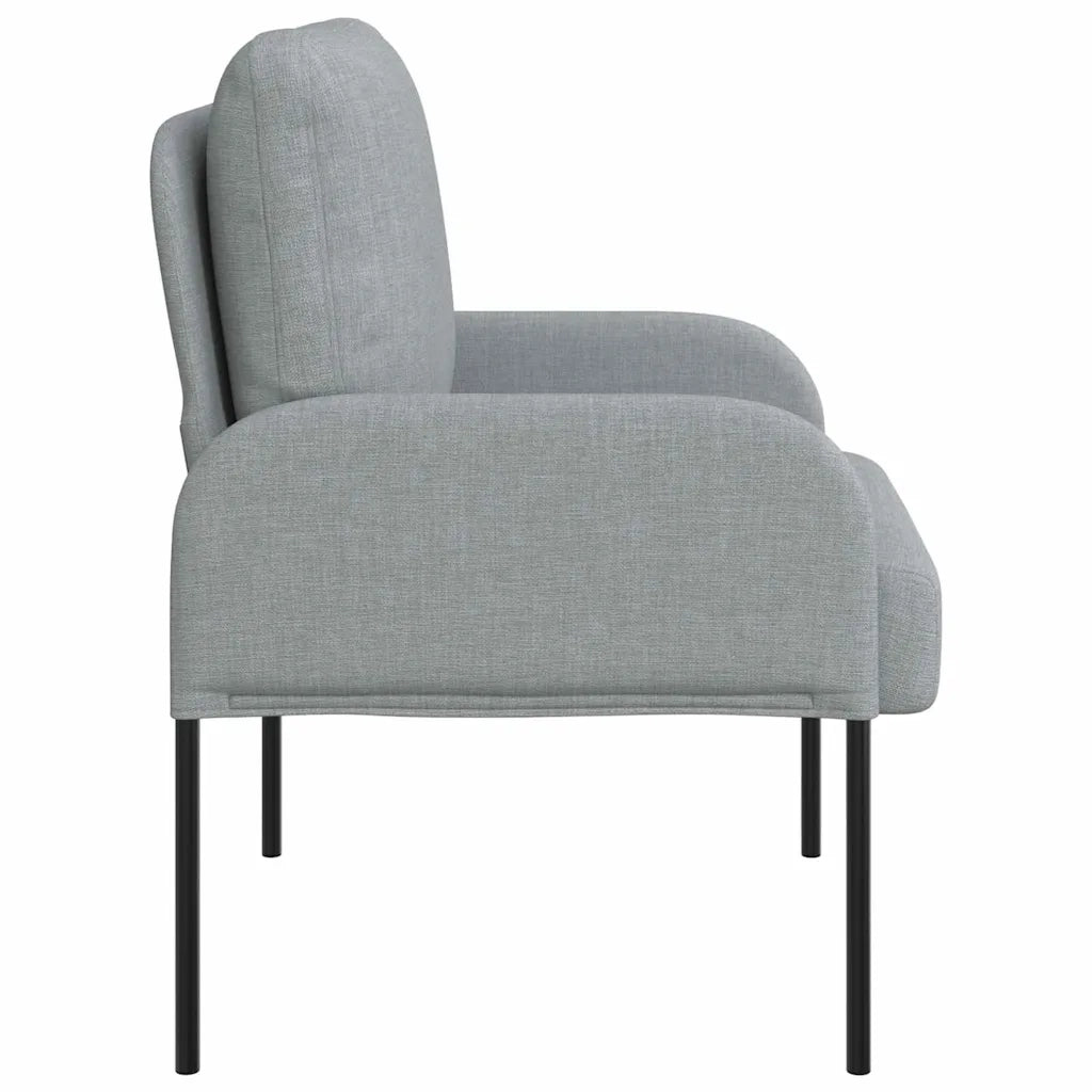Divani con cuscino 55cm Grigio chiaro Legno compensato