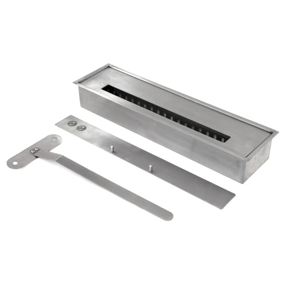 Camino a bioetanolo biocamino da terra Cambridge in legno Bianco 110x37x102h