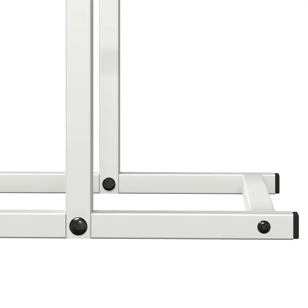 Rastrelliera per Legna da Ardere Bianca 80x25x90 cm CFW2818828