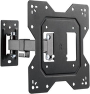 Beiglietto per TV a muro, regolabile e universale, massimo VESA 200x200 mm, adatto per TV piane e curve da 23 a 43 pollici fino a 30 kg, nero