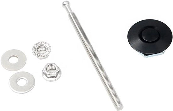 Kit di Chiusura Rapida Universale con Dado a Pino e Pedale a Doppia Faccia per Clip di Blocco 25mm di Diametro.