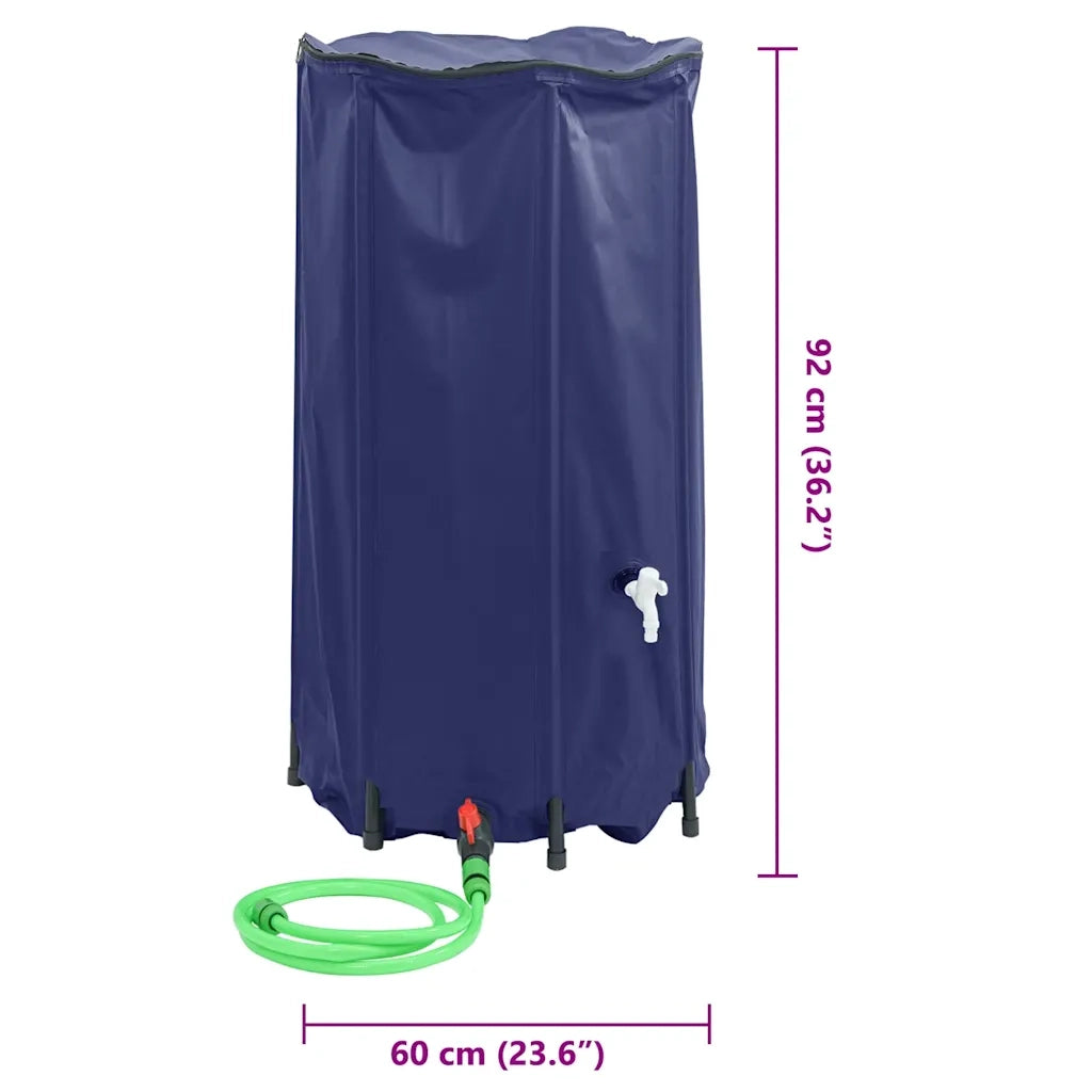 Serbatoio Acqua con Rubinetto Pieghevole 250 L in PVC CFW9536530