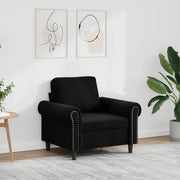 Divano Sedia-Poltrona Nero 60 cm Velluto 661640