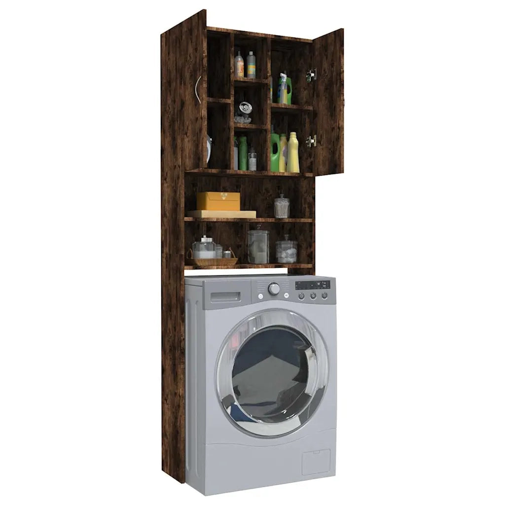 Mobile per Lavatrice Rovere Fumo 64x25,5x190 cm cod mxl 77227
