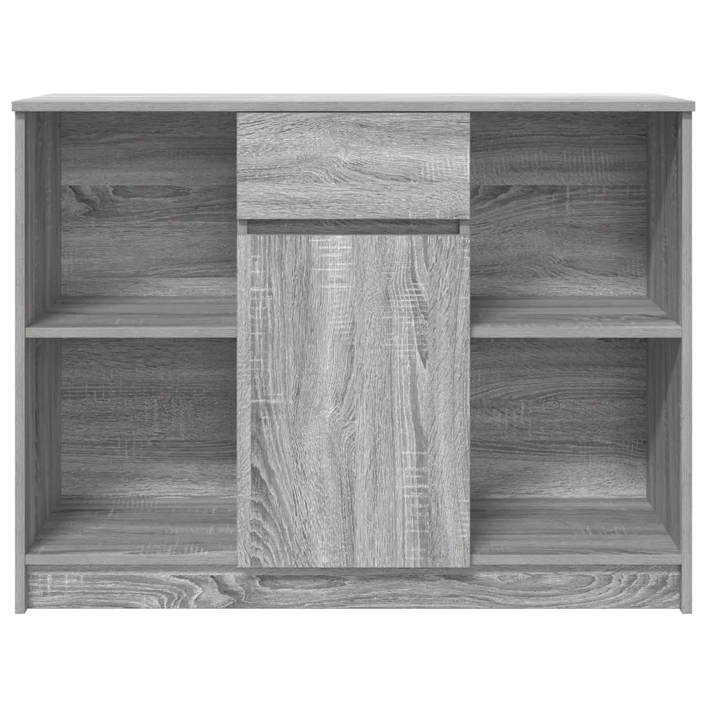 Credenza con Cassetto Grigio Sonoma 101x35x76 cm in Truciolato