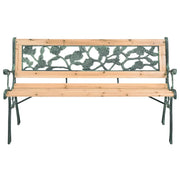 Panchina da Giardino-Panca da esterno 122 cm in Legno