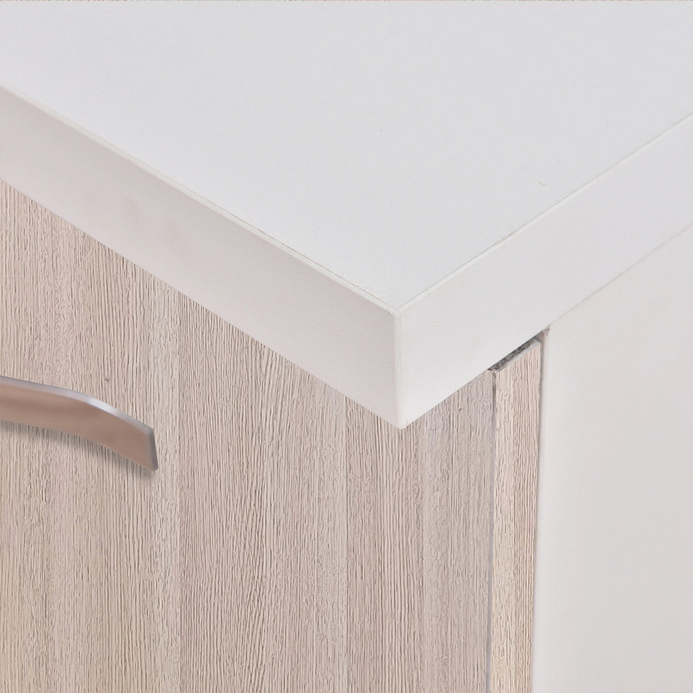 Mobile Base per Cucina Componibile in Legno Colore Olmo con 2 Ante 2 Scomparti