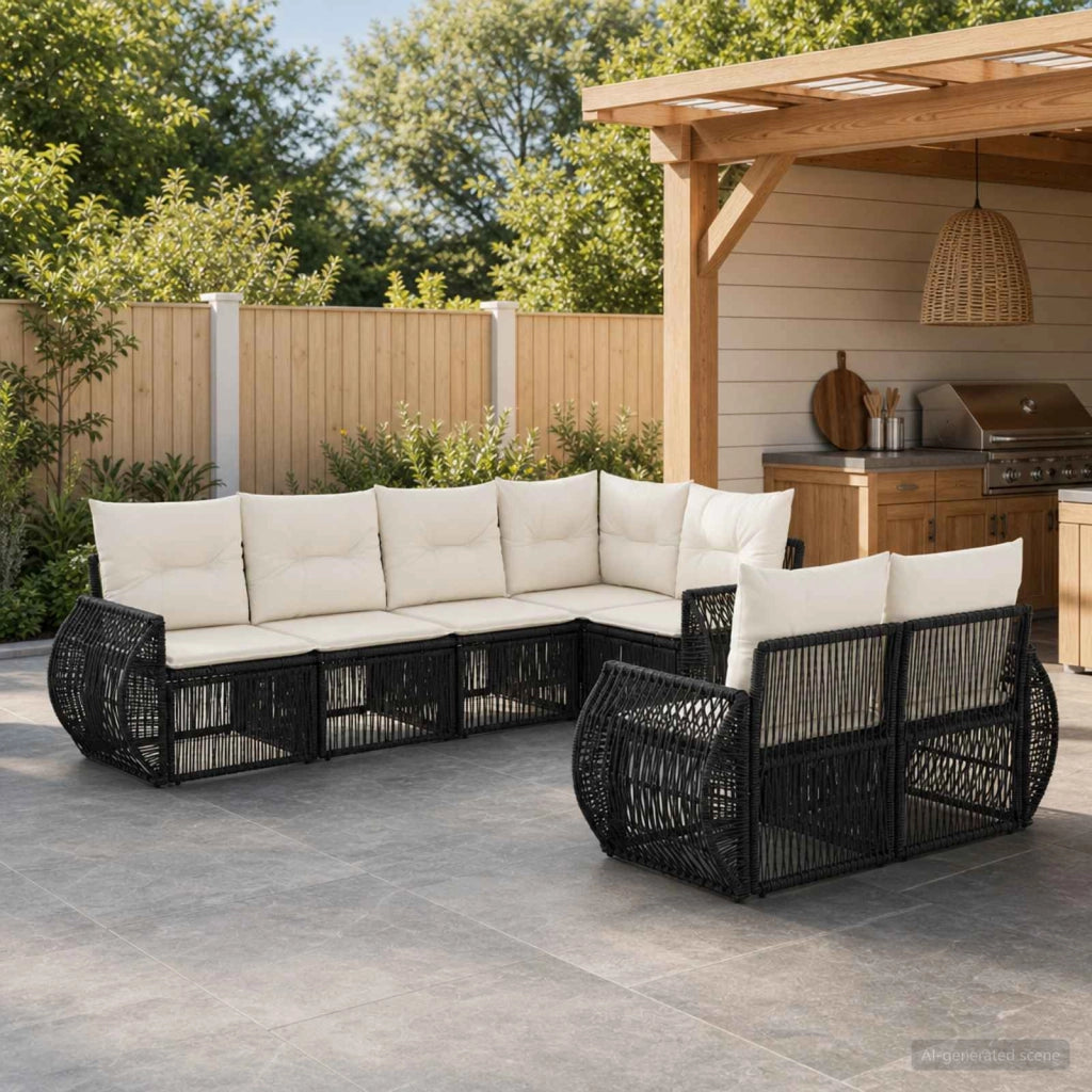 Set Divano da Giardino 7 pz 7-Numero di posti 3435475