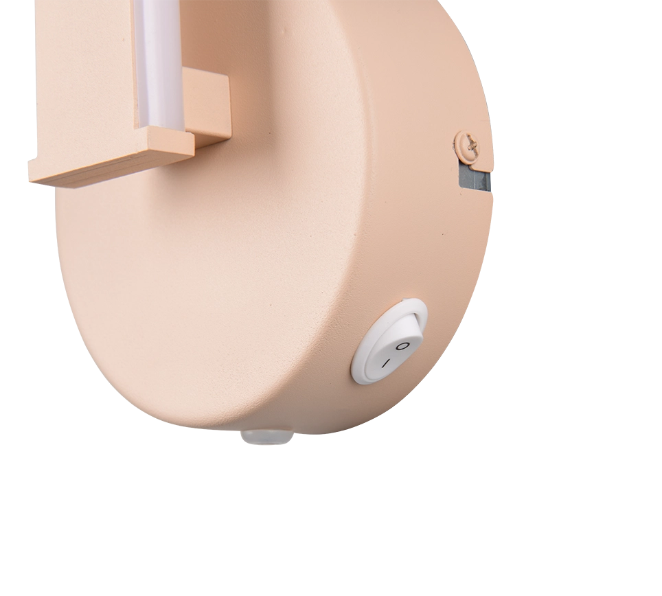 Applique LED, metallo, sabbia, H 46 cm, Ginko