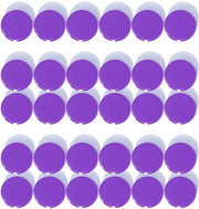 Magnetici per lavagne, forti magneti per frigoriferi, magneti minimi, piccoli magneti per lavagne bianche, magneti rotondi colorati, forte presa, magneti per lavagne, scuole (30 pezzi, viola)