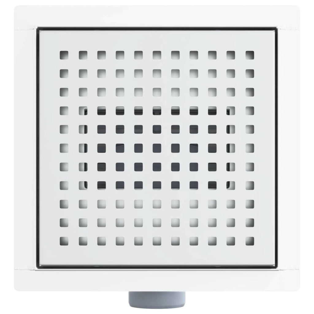 Scarico doccia a pois Argento 20 x 20 cm Acciaio Inox 304 42015935