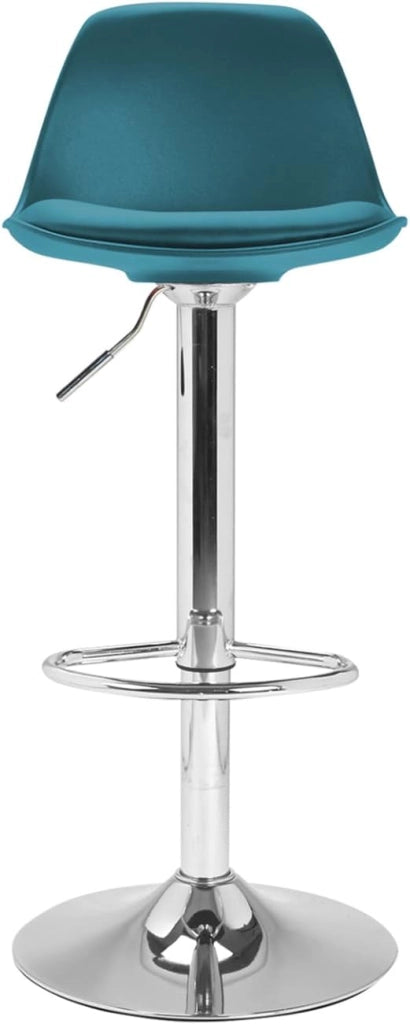 Set di 2 sgabelli da bar design blu anatra KARL