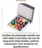 Billetteria Mini 32mm - 16 pezzi - Slargiusto - Amichevole con l'ambiente - Leggero - Realizzato professionalmente - Palle da pool
