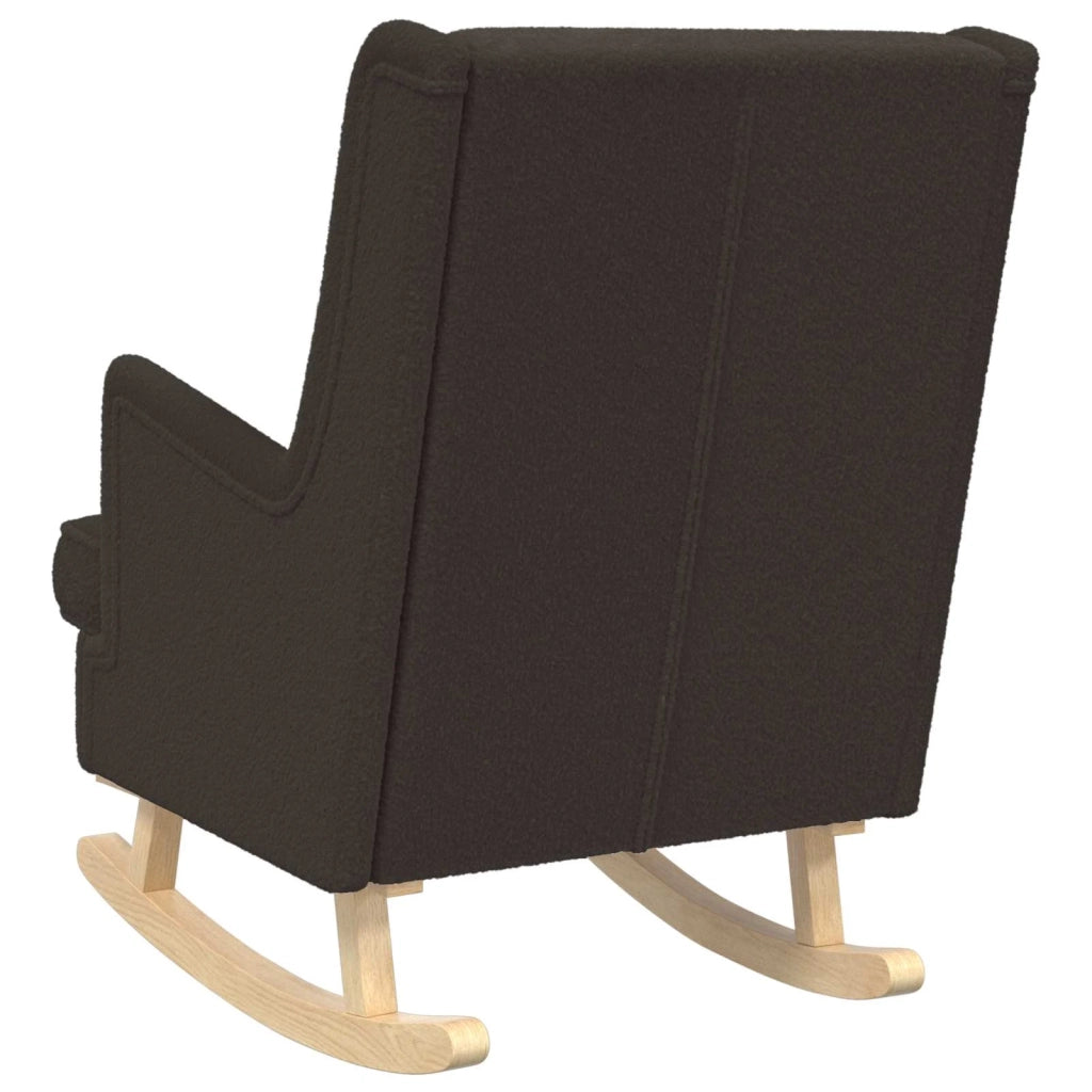 Sedia a dondolo Nero 62 x 80 x 85 cm Bouclé 42029974