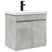 Mobile Bagno | Armadio da bagno con rubinetto Grigio Cemento 61 x 40 x 74,5 cm