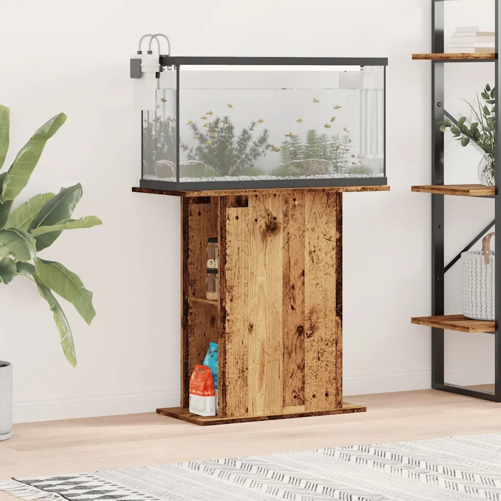 Supporto per acquario in legno vecchio 36x75x72,5 cm in legno ingegnerizzato 857290