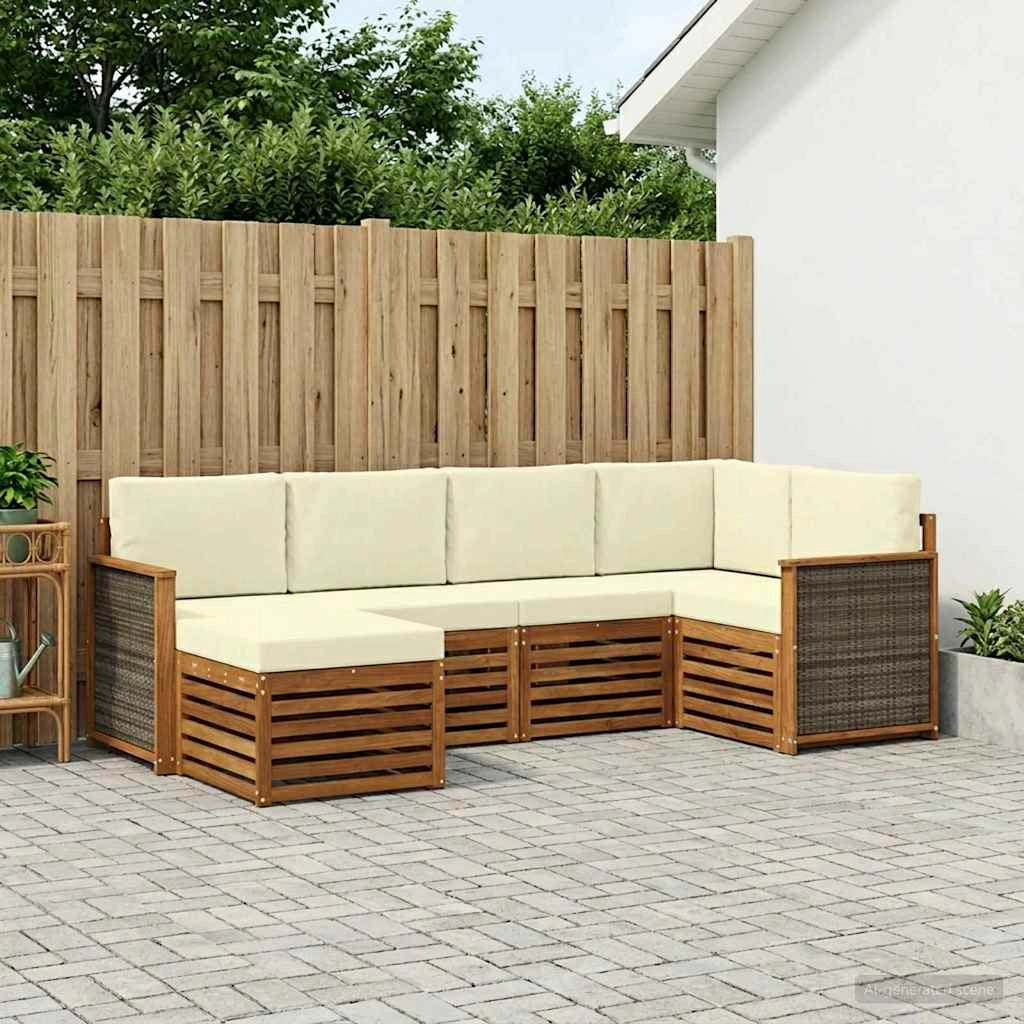 Set di divani da esterno 5 pz 3384556
