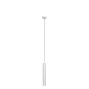 Lampadario Industrial-Minimal Xeana Metallo Bianco 1 Luce Gu10