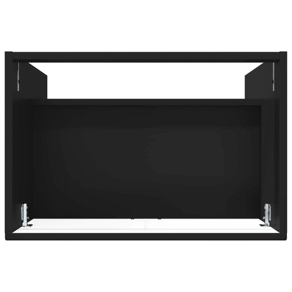 Mobiletto da bagno sotto il lavello Nero 78,5 x 37,5 x 81 cm 890045