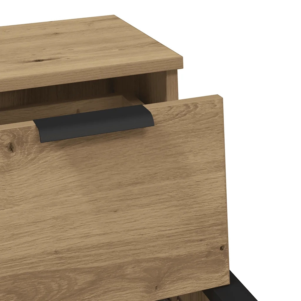 Credenza Rovere Artigianale 30x30x70 cm in Legno Multistrato 856953
