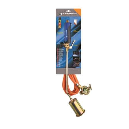 CANNELLO DA RISCALDO C/LEVA IN KIT KEMPER 63 cm - Bruciatore Ø 45 mm - Tubo 5 mt - KEMPER