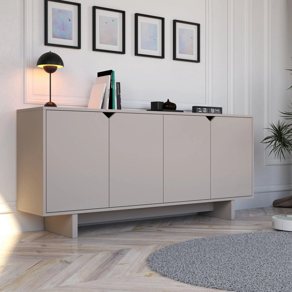 Credenza in legno "Oz" - 180 x 40 x 81 cm - Beige